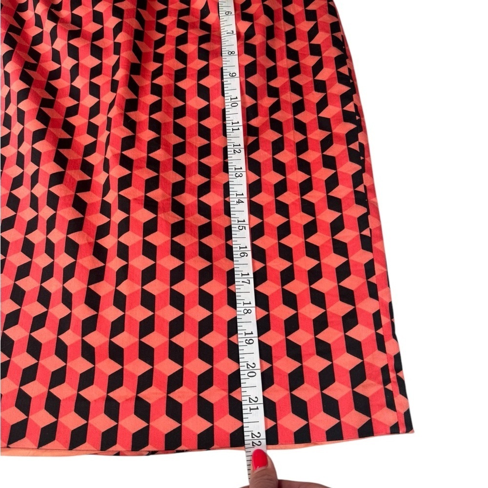 Sandra King Moda Seta Geometric Pencil Skirt | 6 | Retro Mod Pop Art Print C205 - Picture 6 of 8